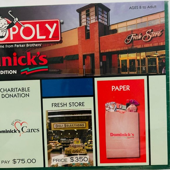 Vintage Monopoly‎ Dominick's Collector's Edition Board Game Hasbro Sealed - Picture 4 of 7